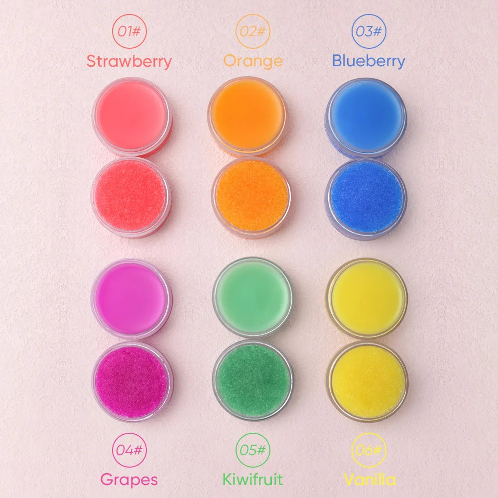new style fruit flavored lip oil overnight lip mask lip scrub moisturizing 3 in 1 lip care set