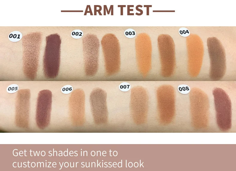 face make up high pigment bronzer palette luxury waterproof vegan powder concealer cream contour palette