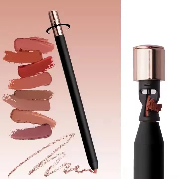 twist dark brown lip liner pencil waterproof lip liner matte creamy lip liner pencil black pencil vegan lipliner