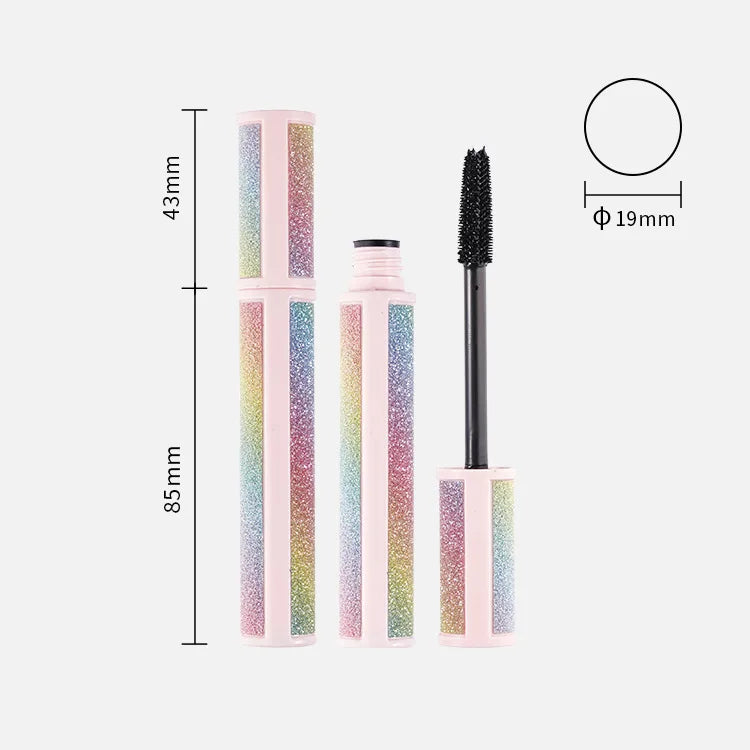 glitter mascara packaging long lasting waterproof fiber mascara makeup