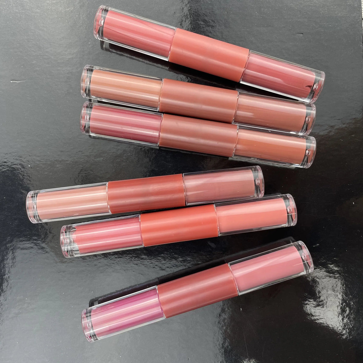 factory double headed 2 in 1 lipstick and lip gloss matte waterproof nude liquid lipstick