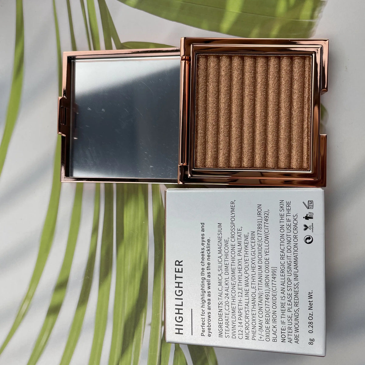 single shimmer highlighter palette bronzer face cosmetics highlighter makeup
