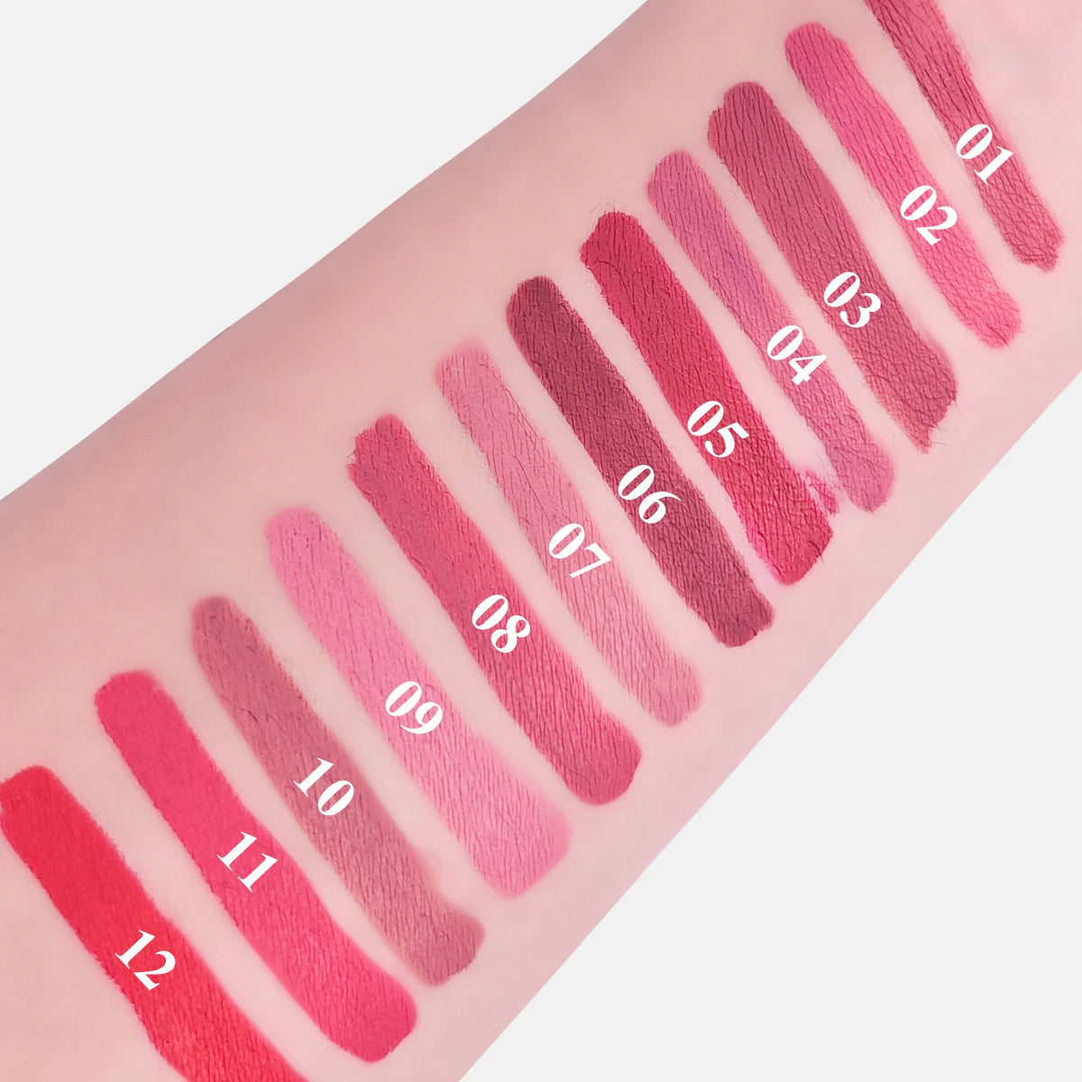 12 pink color liquid lip liner waterproof long lasting cosmetics new lip liner