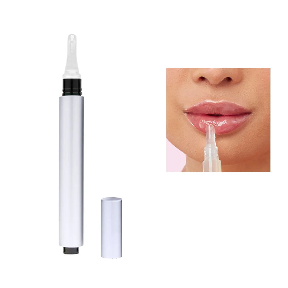Clear glitter lip plumper oil
