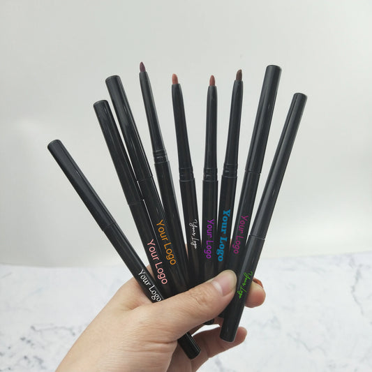 waterproof brown nude lipliner pencil high pigment matte 12 colors mechanical lip pencil