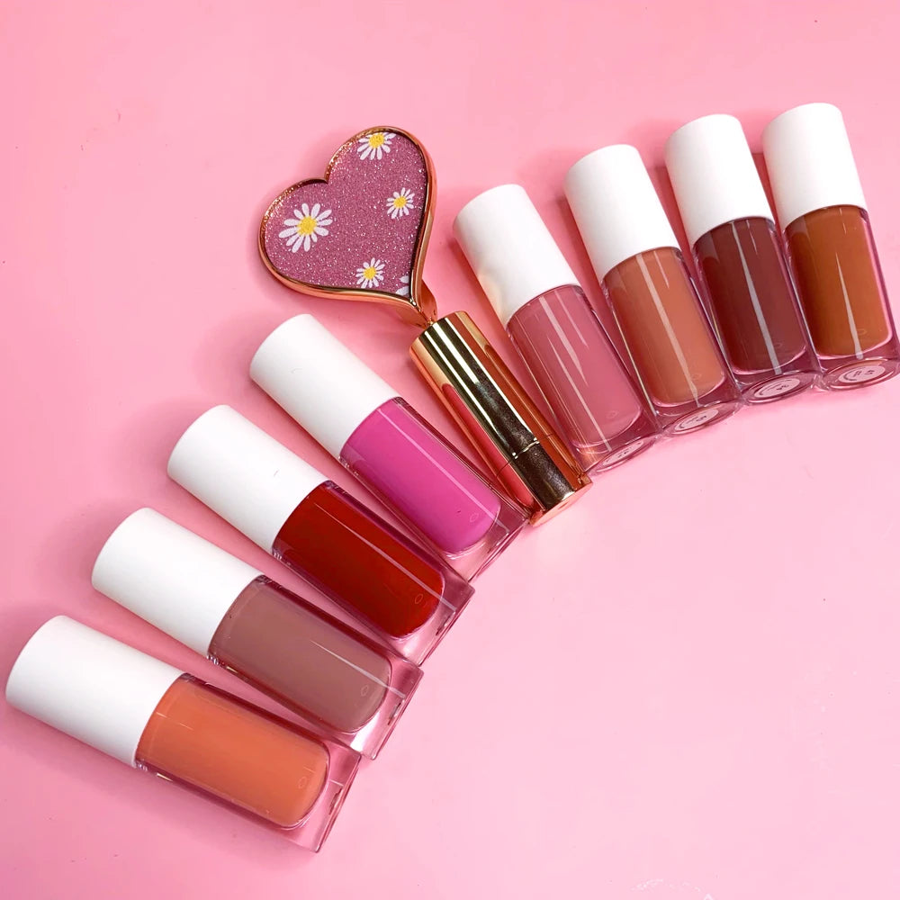 your multi-color round tube liquid lipstick non-transferring vegan matte lip gloss