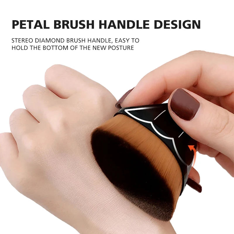 beauty tools brush 55 magic single foundation brush flat bb cream kabuki makeup foundation brush with dust box