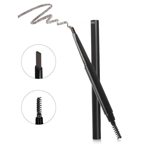 black eye brow pencil waterproof long waring double-headed triangle brow pencil