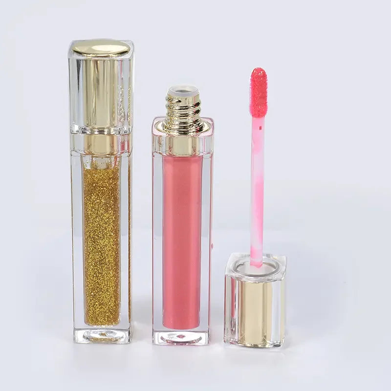 lip gloss empty tubes square unique empty gold luxury clear lip lipstick lip gloss tubes with packaging