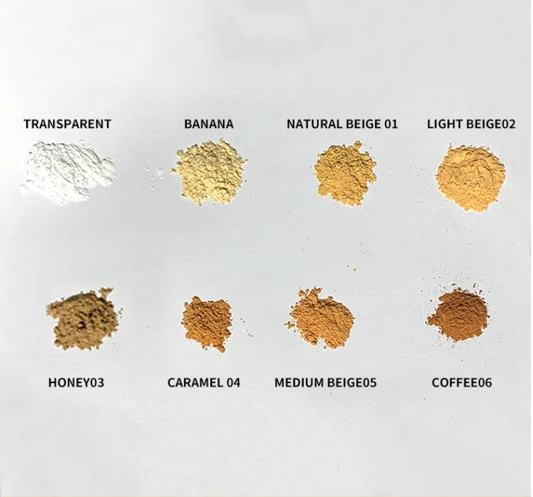 vegan waterproof face oil control nude jar makeup translucent matte cosmetic powder loose setting powder with puff