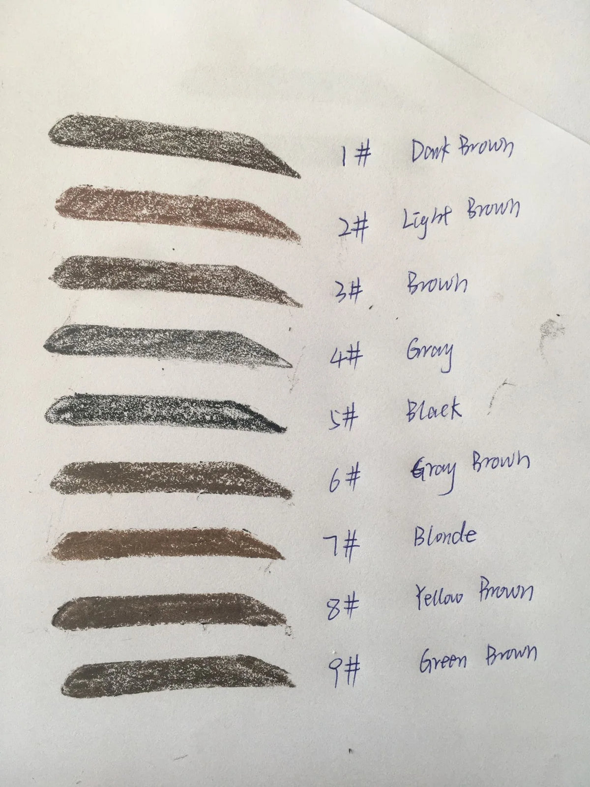 9 colors cruelty free vegan organic waterproof eyebrow pencil with brush