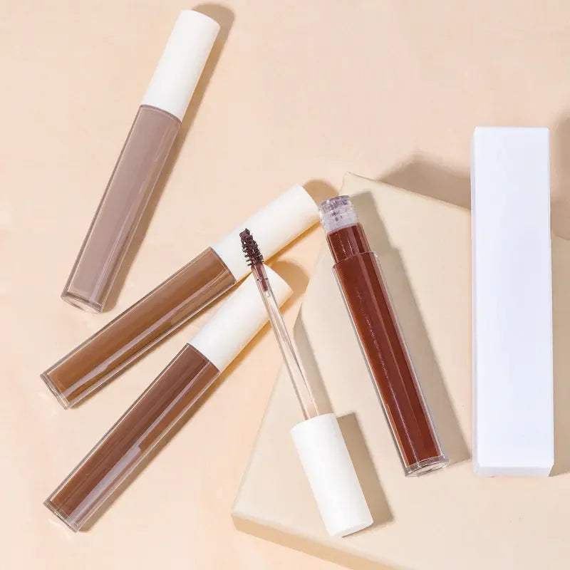long lasting 5 colors liquid eye lash brow tint eyebrow tinted gel waterproof dark brown eyebrow tint