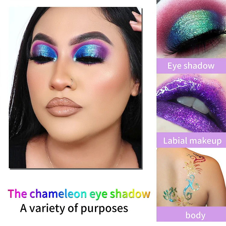 Chameleon liquid multichrome eyeshadow, 25 colors