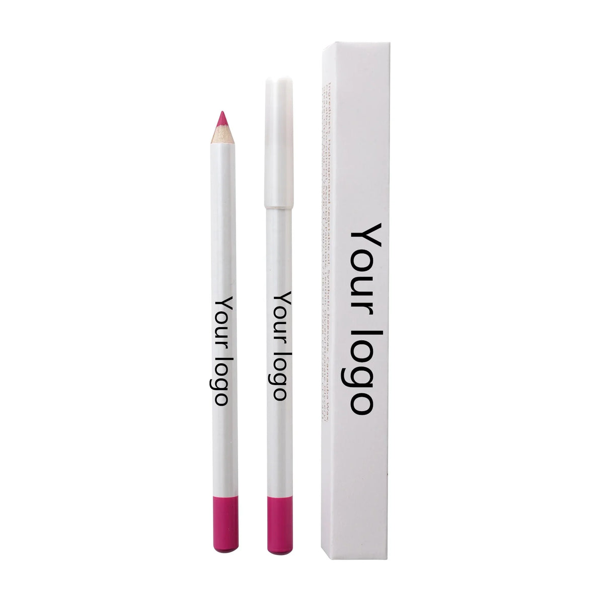 white packaging cosmetic vegan lip liner pencil nude color brown black lip liner pen lip makeup pencil