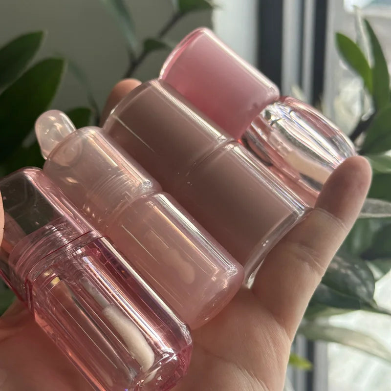in stock transparent lip gloss tube doe foot lipgloss unique large brush chunky lip gloss tubes packaging