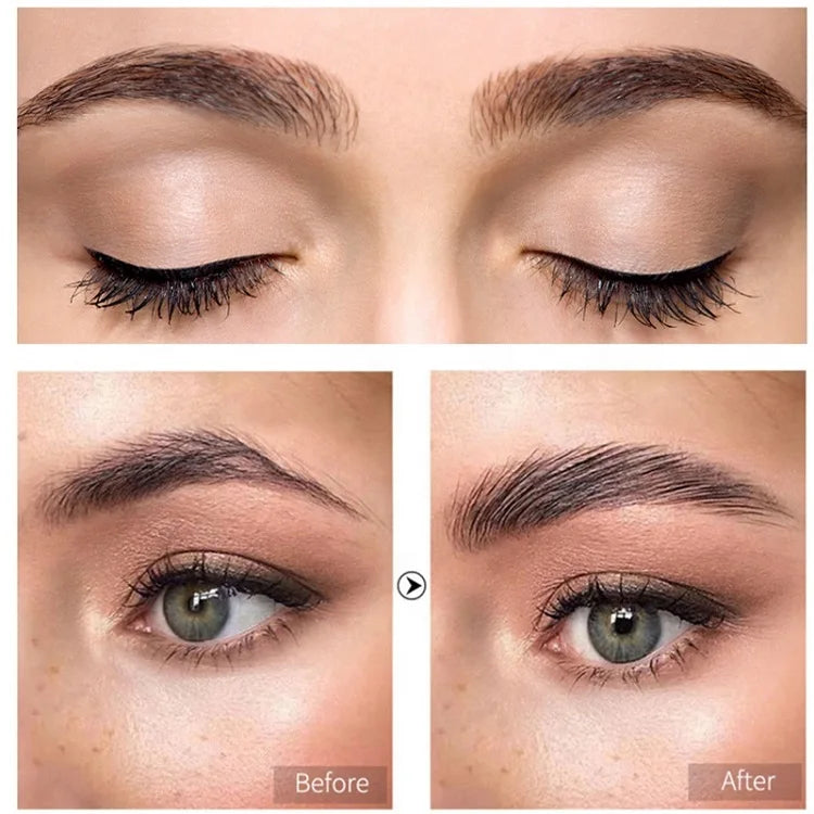 Clear waterproof brow gel and brow soap set with brush