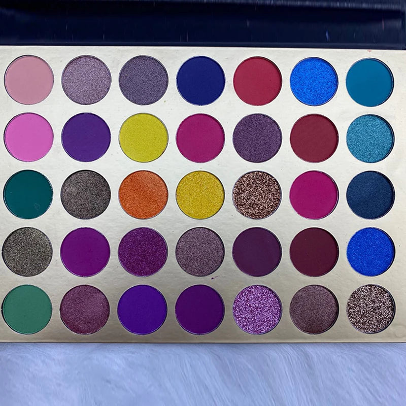 35-color cardboard eyeshadow palette