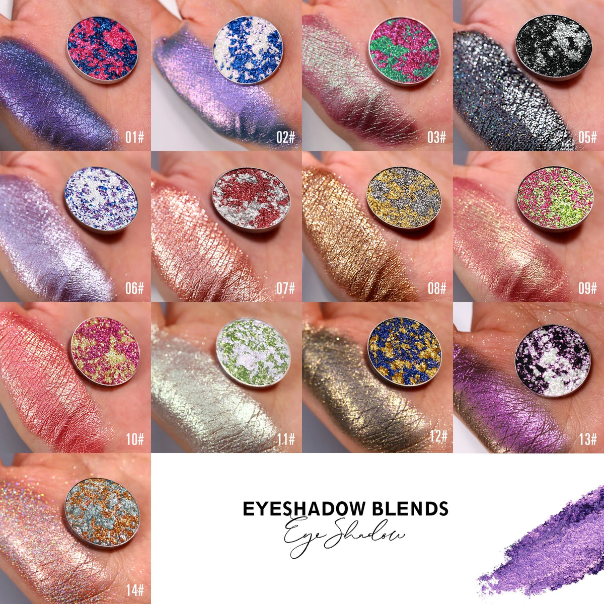 Chameleon pressed glitter eyeshadow single pan