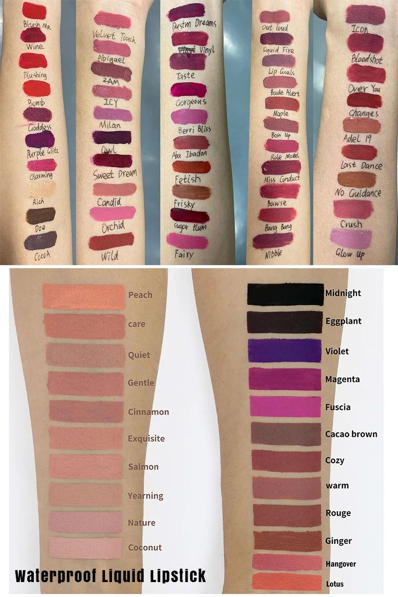cheap price 3ml mini tube long lasting waterproof matte liquid lipstick portable cute mini lipstick