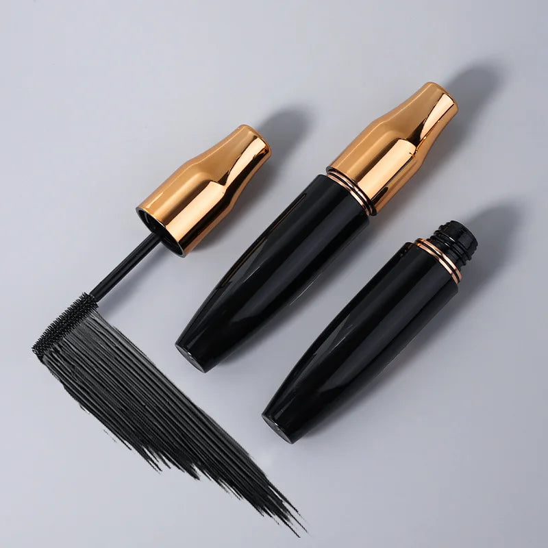 gold lid black mascara gel curly lengthening long lasting smudgeproof mascara mascara