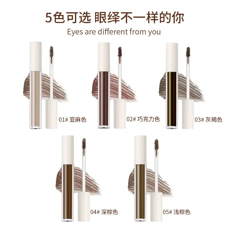 long lasting 5 colors liquid eye lash brow tint eyebrow tinted gel waterproof dark brown eyebrow tint