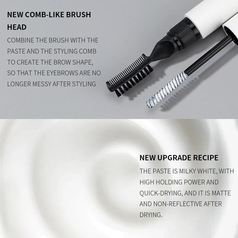 Double-head liquid brow soap gel for eyebrow styling