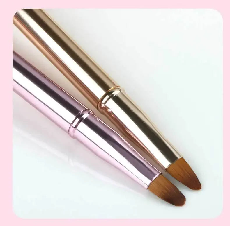 makeup lip brush mini small lip gloss brush balm lipstick applicator double sided retractable lip liner brush