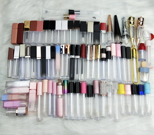 low moq various shape and capacity lip gloss empty container packaging lipgloss tube