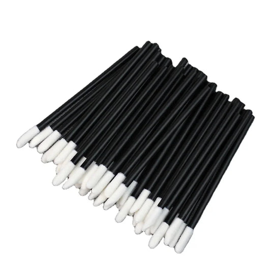 cheap flocked cosmetic lipstick gloss brush disposable brush makeup lip gloss applicator wands flat brush mascara face