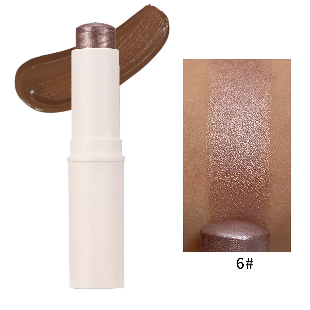 matte blush highlighter contour stick pearly shiny face makeup stick cosmetics highlighter