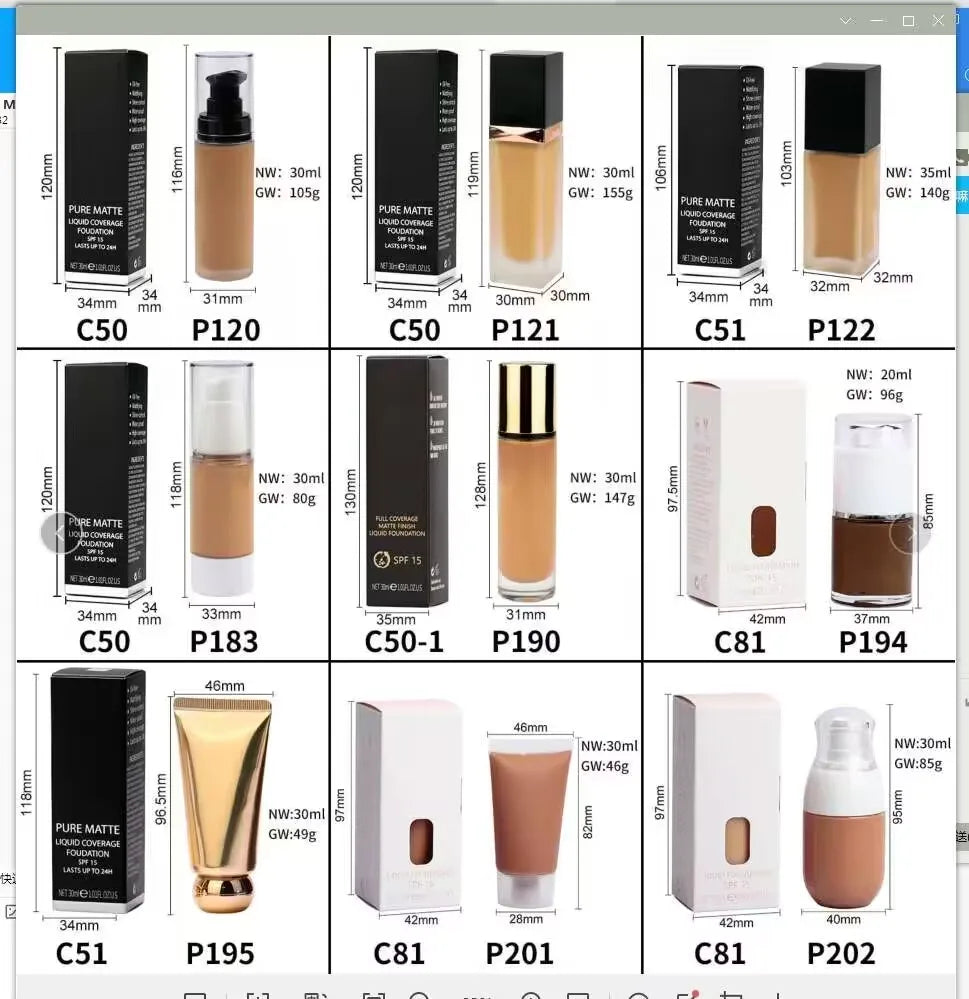 makeup vegan foundation liquid full cover long lasting matte waterproof make up foundation
