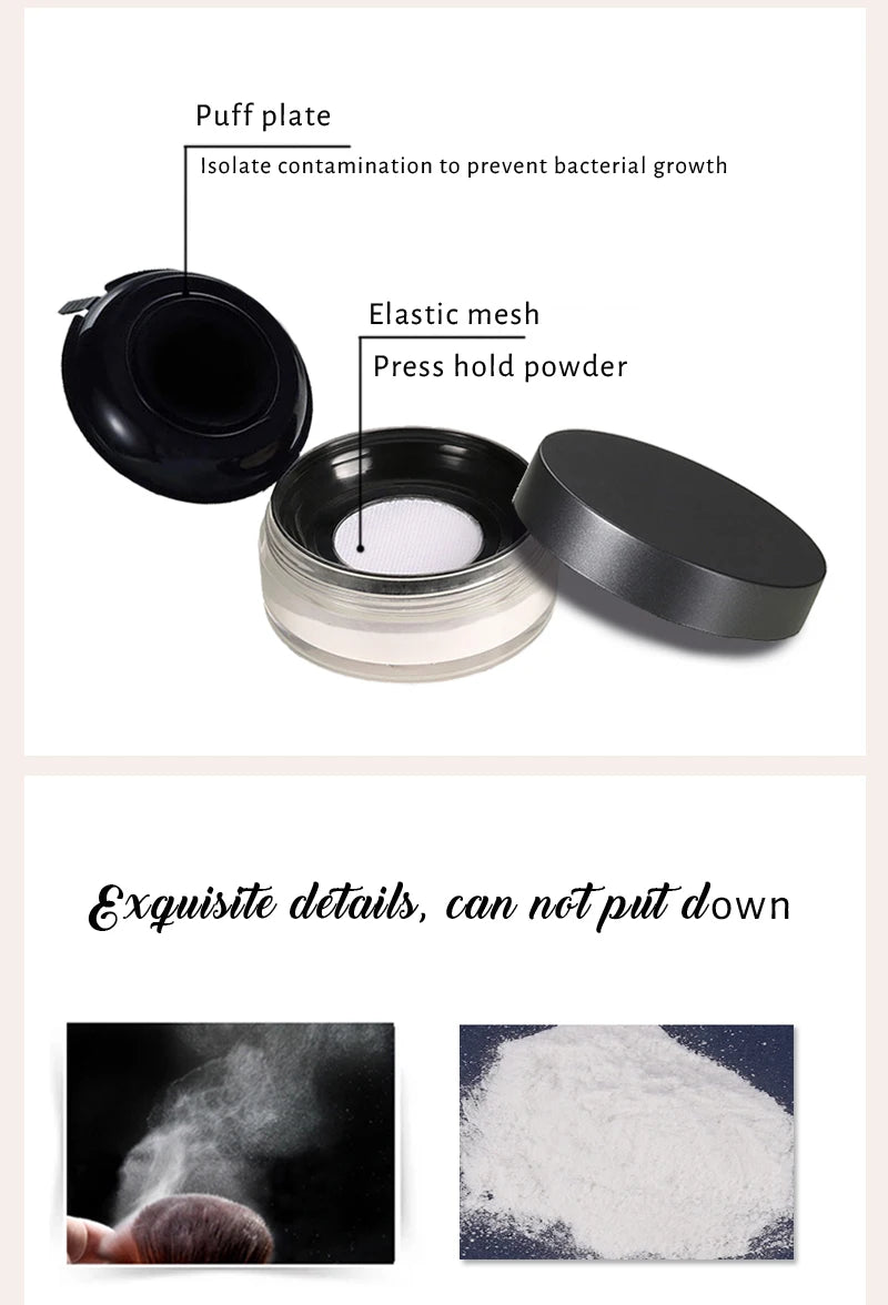 cosmetics setting powder 8 colors face makeup waterproof oil control translucent loose setting powder