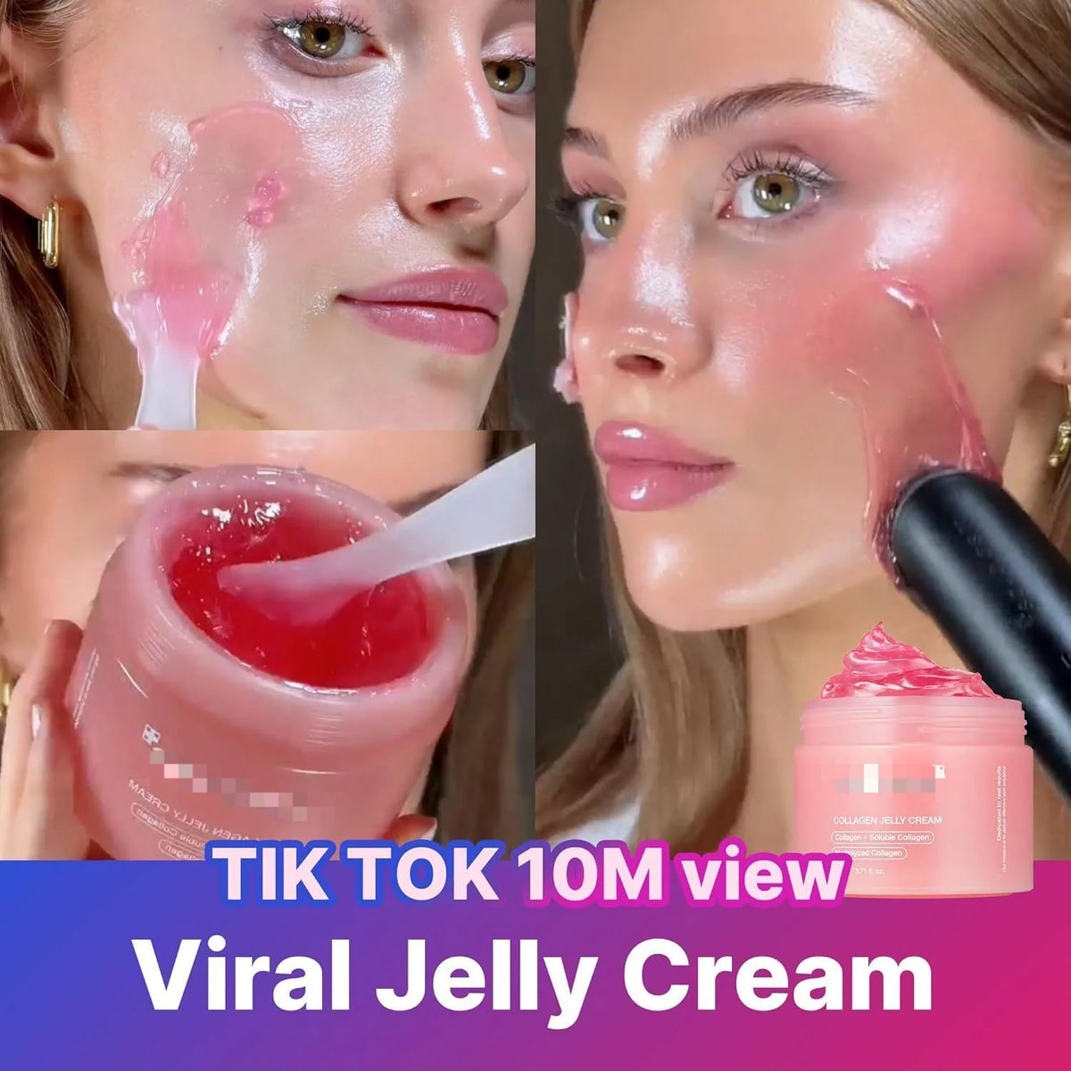 collagen face cream skincare niacinamide hydrating collagen jelly cream
