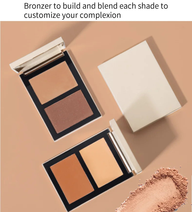 face make up high pigment bronzer palette luxury waterproof vegan powder concealer cream contour palette