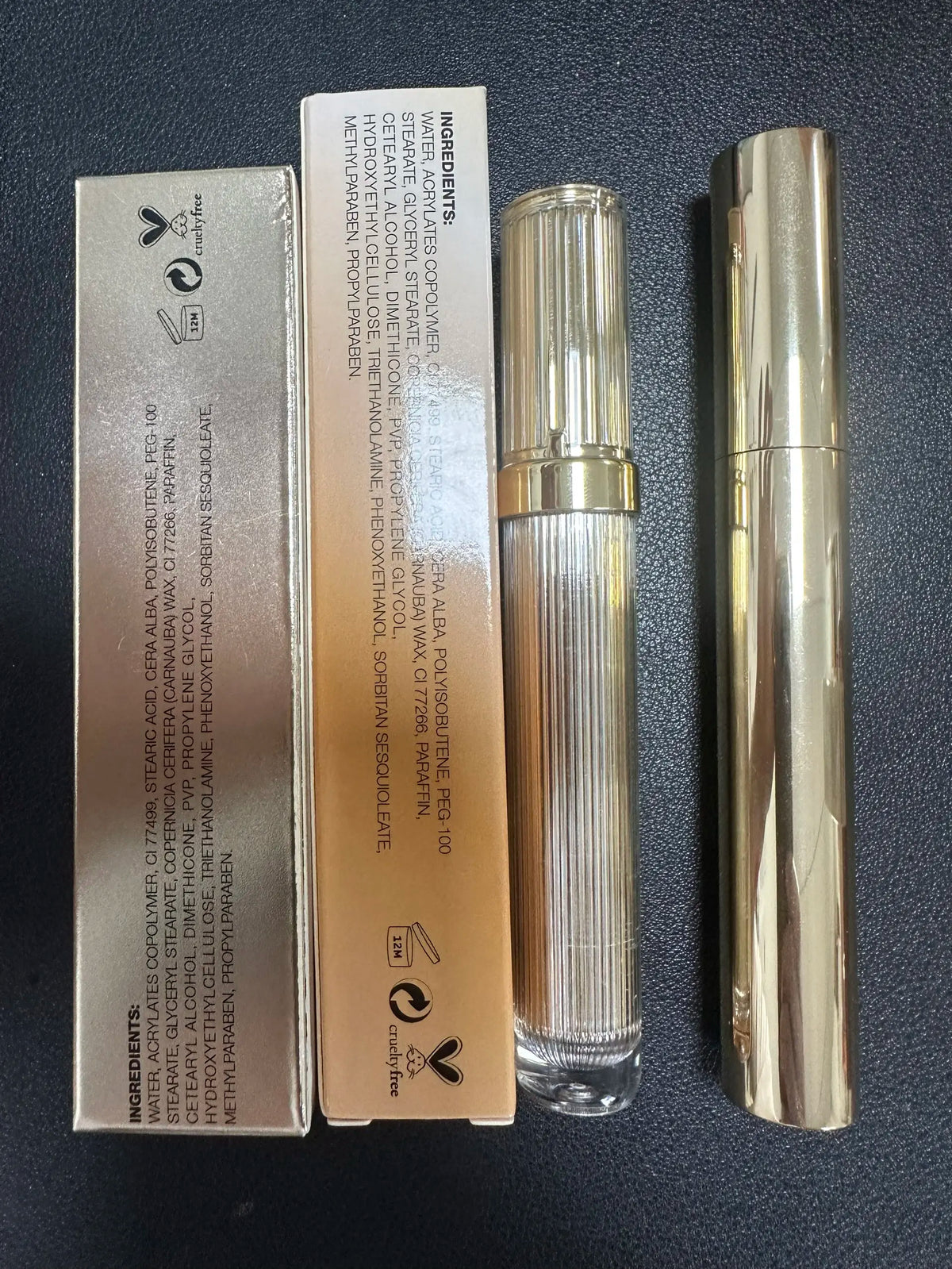eye makeup gold tube curling lengthening long lasting waterproof quick drying mascara