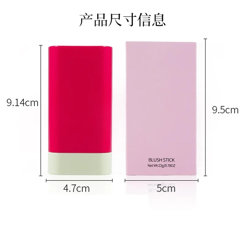 high pigment face makeup pink container 3 colors long lasting smooth cream blush