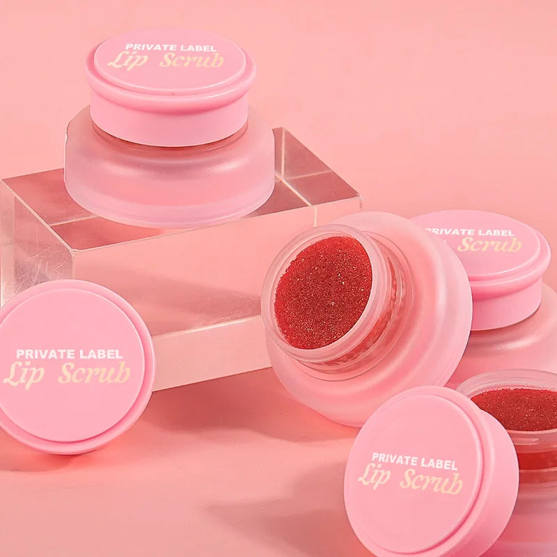 lip care pink container nourishing hydrate strawberry lip scrub