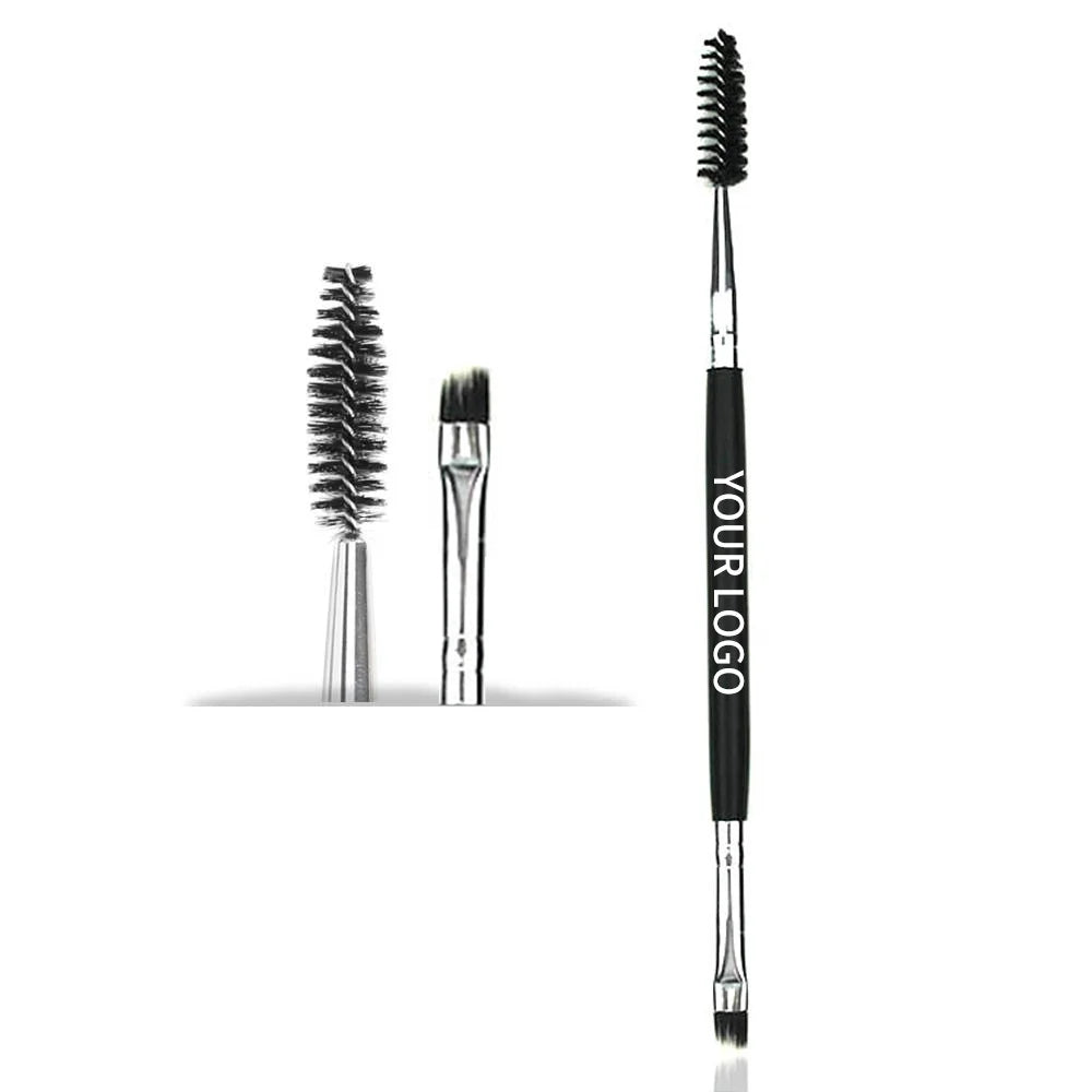 professional single dual-ended angled eyebrow eyelash brushes set eye shadow concealer eye region makeup tools