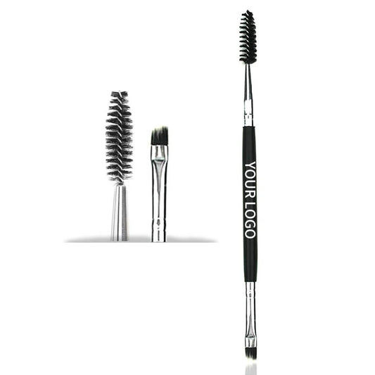 professional single dual-ended angled eyebrow eyelash brushes set eye shadow concealer eye region makeup tools