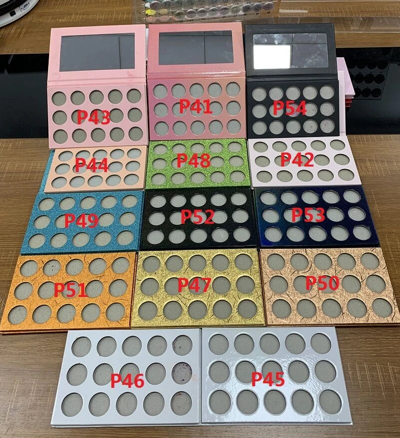 DIY 9 color matte shimmer eyeshadow palette