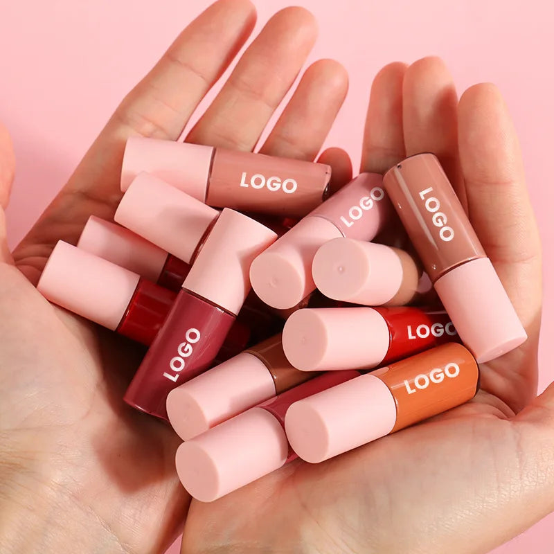 24 pcs set mini lip gloss pigmented cute mini lip gloss tube vegan matte waterproof mini lip gloss