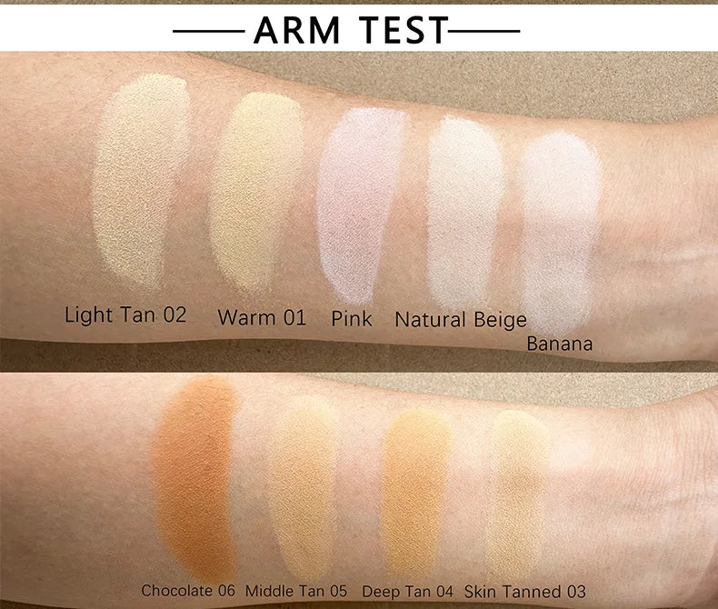 face makeup 10 colors three lids matte powder smoothly waterproof vegan loose powder