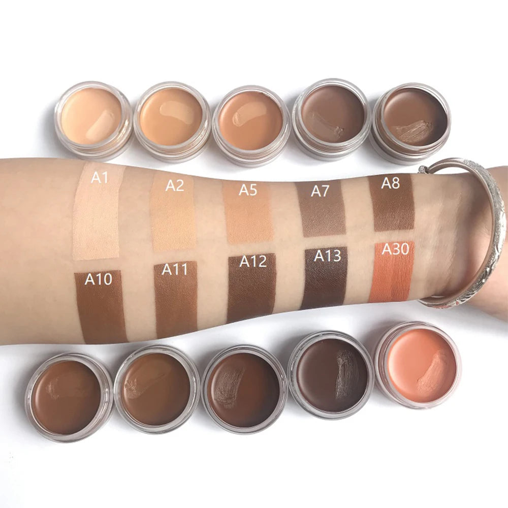 makeup foundation base single color concealer full coverage cream waterproof concealer