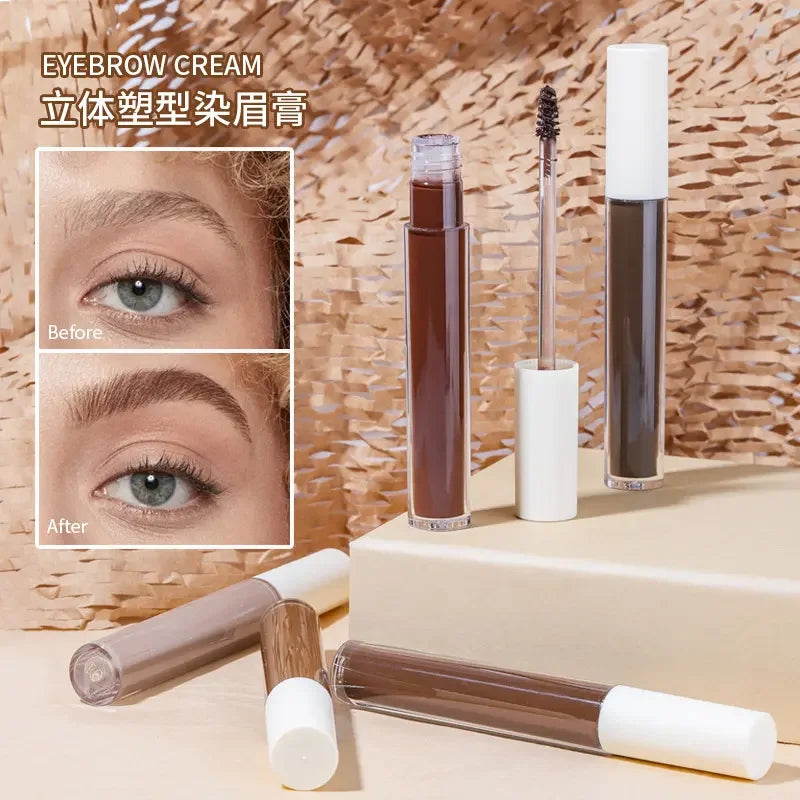 long lasting 5 colors liquid eye lash brow tint eyebrow tinted gel waterproof dark brown eyebrow tint