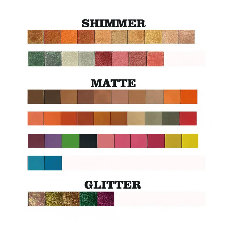 16-color matte shimmer glitter eyeshadow palette