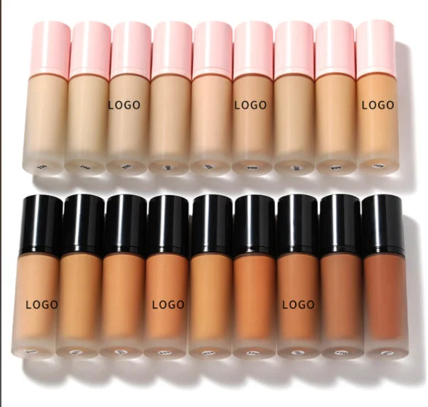 professional vegan cream face mineral makeup liquid foundation waterproof and oil-control concealer bb cream