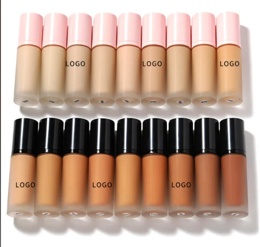 professional vegan cream face mineral makeup liquid foundation waterproof and oil-control concealer bb cream