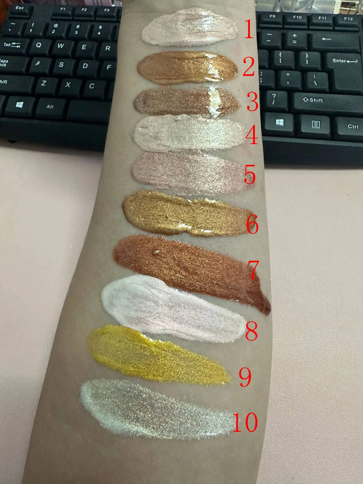 cosmetic highlighter liquid face illuminator makeup glow highlight