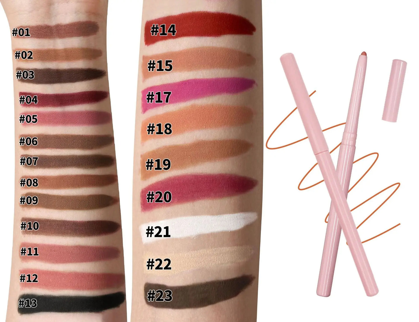 Waterproof twist lip liner