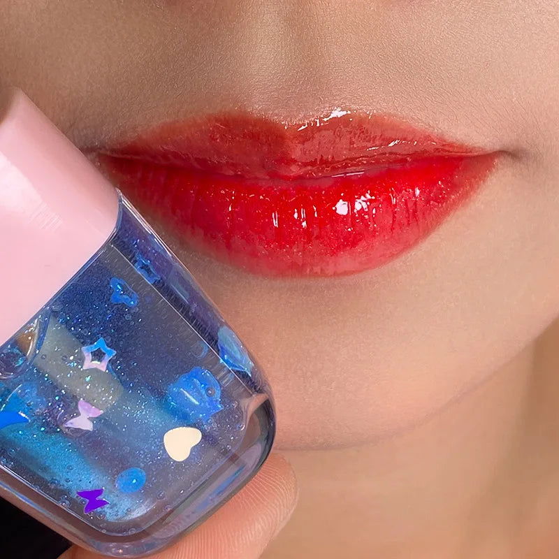 vegan 8-color ice cream lip gloss with long-lasting glitter lip protector and lip oil liquid lipstick